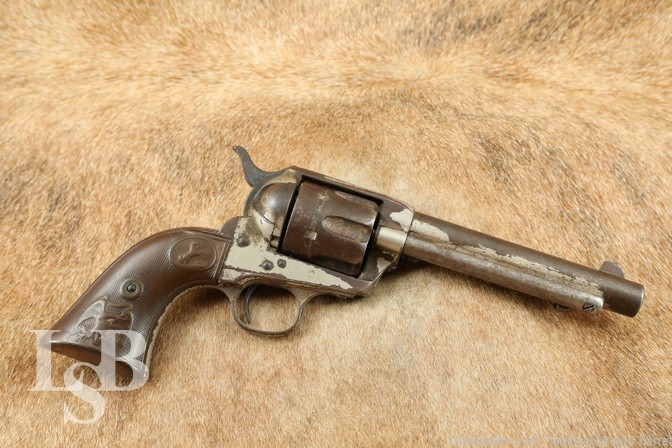 Colt Etched Panel Frontier Six Shooter 44-40 SA Revolver MFD 1886 Antique
