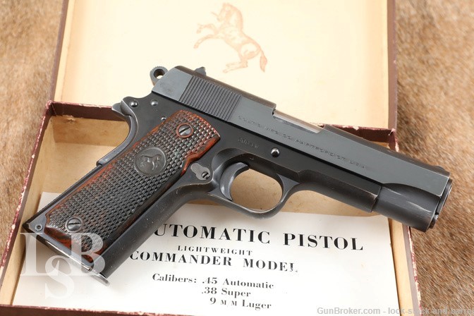 Colt Lightweight Commander .38 Super Compact 1911 Semi-Auto Pistol 1950 C&R