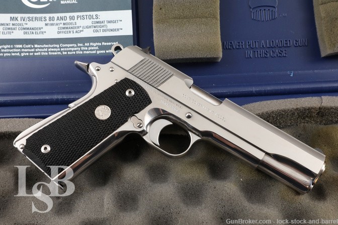 Colt MKIV Series 80 Government Model 38 Super 5” 1911 Semi-Auto Pistol 2000