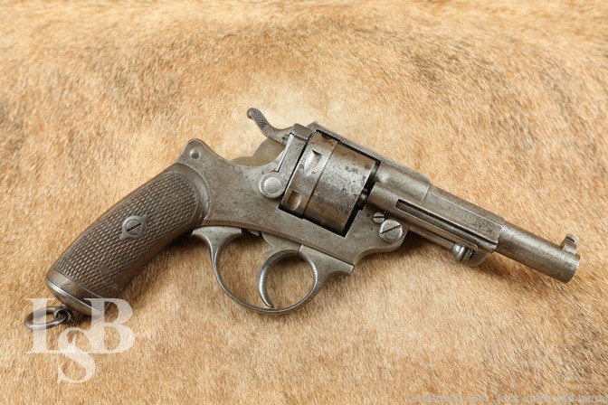 French St Etienne Model MLE 1873 Navy 11x17mmR DA/SA Revolver 1893 Antique