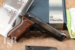 Italian Beretta Model 92 SB 9mm 4.9” Semi-Auto 15RD Pistol Pre-92FS M9