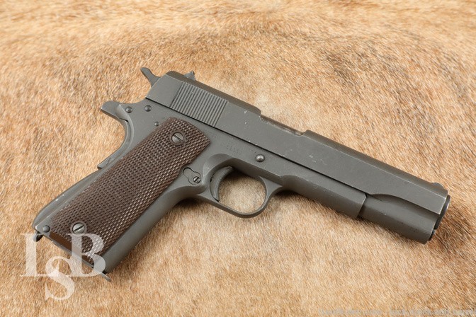 Ithaca / Remington Rand 1911A1 .45 ACP Semi-Automatic Pistol 5” MFD 1943