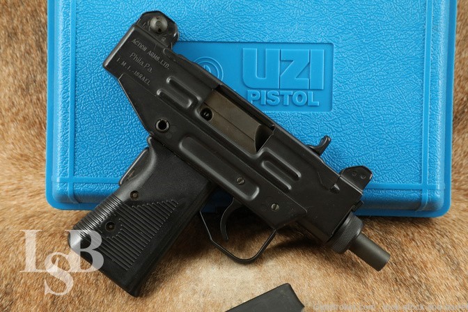 Pre Ban IMI Israel Action Arms Mini-Uzi Uzi Pistol 9mm W/ Case & MAG
