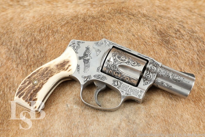 Smith & Wesson 640-1 357 Magnum 2 1/8″ DAO Revolver Engraved Stainless 2000