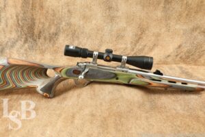 Stainless Steel Ruger M77 Mk. II .308 Ported Bolt Action Rifle & Scope, MFD