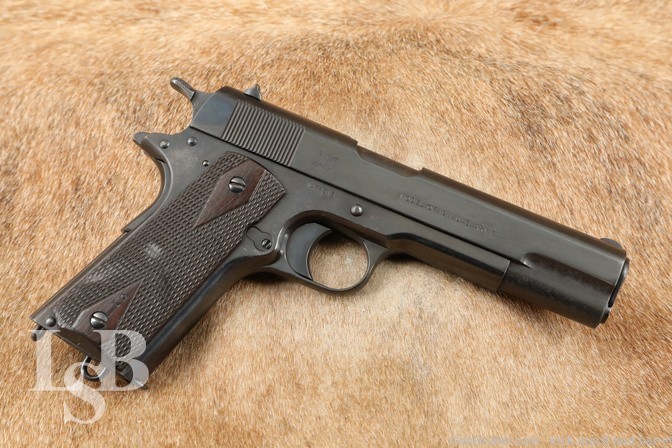 WW1 Springfield Armory 1911 US Army .45 ACP Semi-Auto Pistol MFD 1914-15