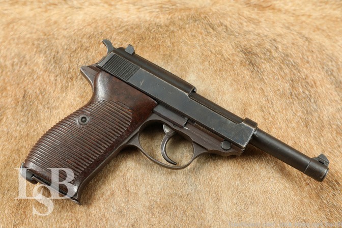 WWII Era Walther P38 (P-38) AC 44 9mm Semi Automatic Pistol MFD 1944 C&R