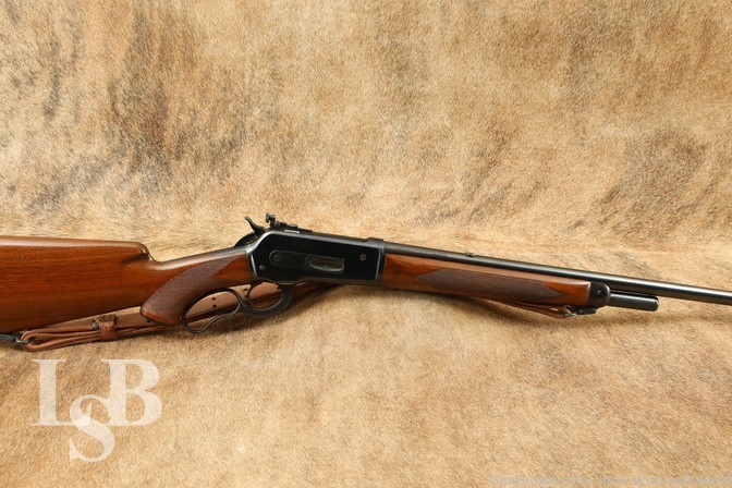 Winchester Deluxe Long Tang Model 71 Lever Action Rifle .348 WCF 1937 C&R