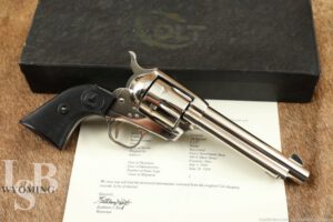 1 of 242 Colt Single Action Army 2nd Gen .38 Spl Nickel Revolver 1959 C&R