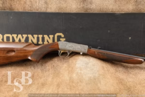 Browning SA22 SA-22 Grade III Engraved .22 LR Semi-Automatic Rifle & Box