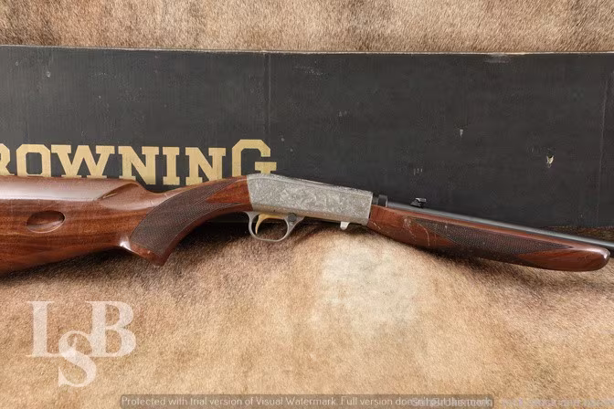 Browning SA22 SA-22 Grade III Engraved .22 LR Semi-Automatic Rifle & Box