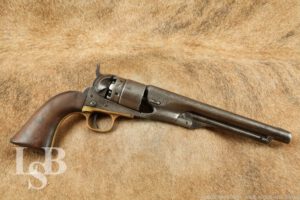 Civil War Era Colt 1860 Army .44 Cal Black Powder Revolver MFD 1861 Antique