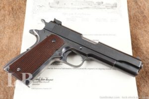 Colt Service Model Ace Semi-Automatic .22 Long Rifle 5” C&R & Letter