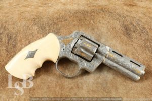 Engraved Colt Python 4” .357 Magnum Double Action Revolver Needs Parts