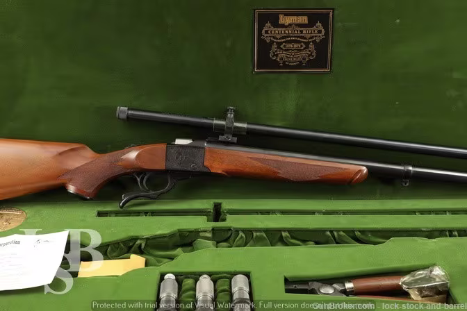 Lyman Centennial Ruger No 1 .45-70 Gov 28” Falling Block Rifle & Case