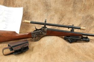 Pedersoli 1885 .30-40 Krag High Wall Rolling Block Rifle & Malcolm 6X Scope