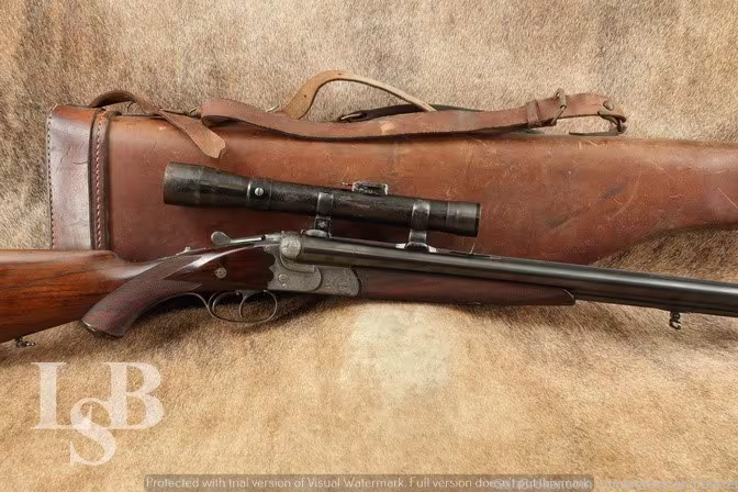 Philipp Reeb Hofbuchsenmacher 16 GA / 9mm SXS Drilling Combo Gun C&R
