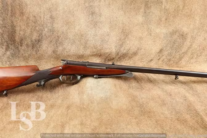 Rare Franz von Dreyse Side Pivot Double Barrel Combination Gun Antique