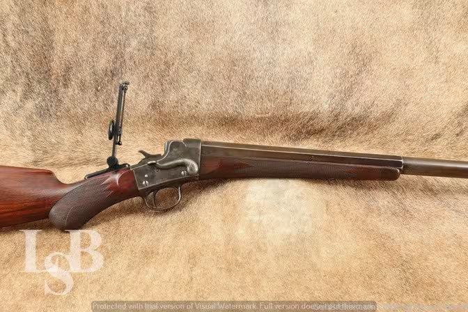 Remington-Hepburn No. 3 Sporting 28” .38 2 1/8 Single Shot Rifle, Antique