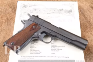 Restored US Army WW1 Colt Model 1911 .45 ACP Semi-Auto Pistol 1918 C&R