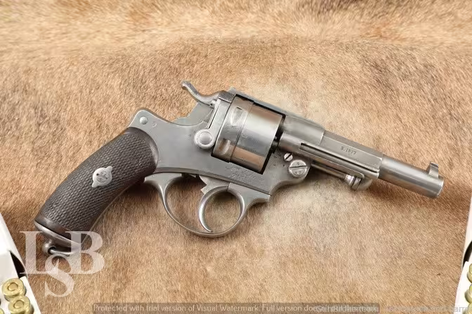 St. Etienne MLE 1873 11mm French SA/DA Revolver MFD 1877 Antique W/ Ammo