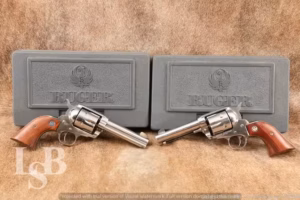 Stainless Ruger Vaquero Pair 4 5/8" .357 Mag Single Action Revolvers, 2005
