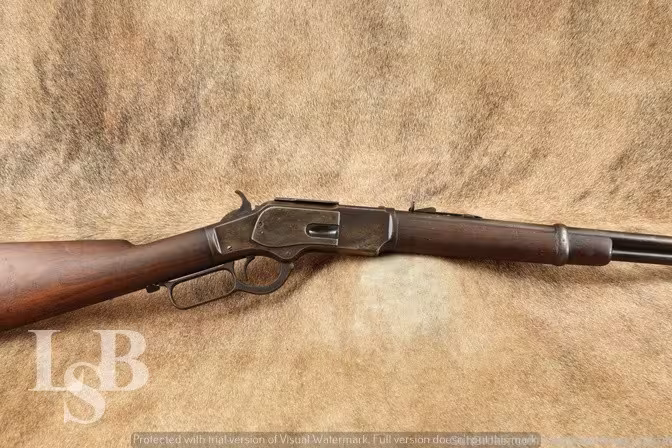 Winchester 1873 Saddle Ring Carbine SRC .32-20 Lever Rifle, 1888 Antique