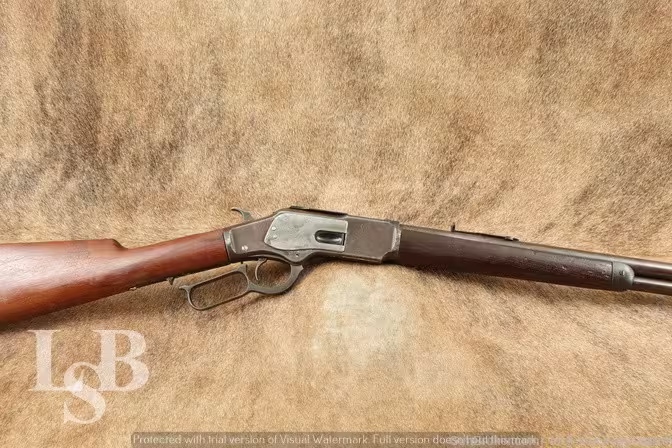 Winchester Model 1873 Carbine 20″ .38-40 WCF Lever Action Rifle, Antique