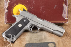 Colt Gold Cup National Match MK IV Series 80 Nickel 5" Semi-Auto .45 ACP