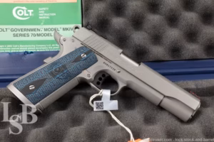 Colt Gold Cup Trophy Series 70 Stainless .38 Super 5" Semi-Automatic & Case