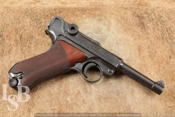 DWM P08 .30 Luger 4" Semi Automatic Pistol MFD 1920s - 1940s C&R