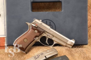 Italian Beretta Mod. 84F Cheetah Nickel .380 Auto 3.75” Pistol MFD 1991