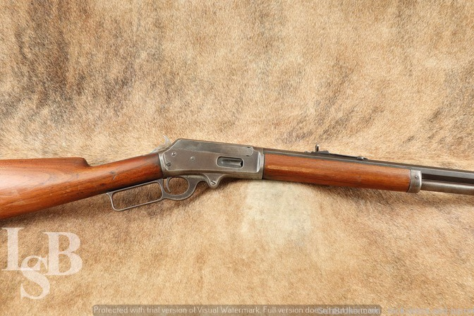Marlin Firearms Co. Model 1893 .38-55 Winchester Lever Rifle 1898 Antique