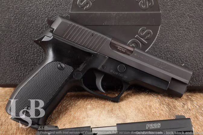 Sig Sauer P226 Semi-Automatic 9mm 4.4” w/ .22 LR Conversion Kit in Two Case