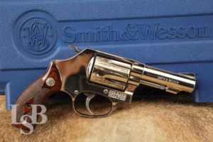 Smith & Wesson 36-10 Lew Horton Flame Series .38 Spl +P 3" Nickel Revolver