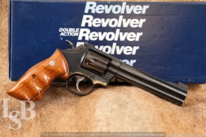 Smith & Wesson Model 14-6 Revolver 6" .38 Special & Box, Presentation Grips
