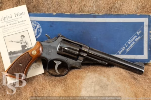 Smith & Wesson Model 17 No Dash K22 Masterpiece Revolver 6" 22LR C&R 1958