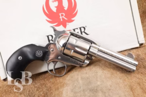 Stainless Ruger Vaquero Single Action Revolver .45 ACP & Box, MFD 2012