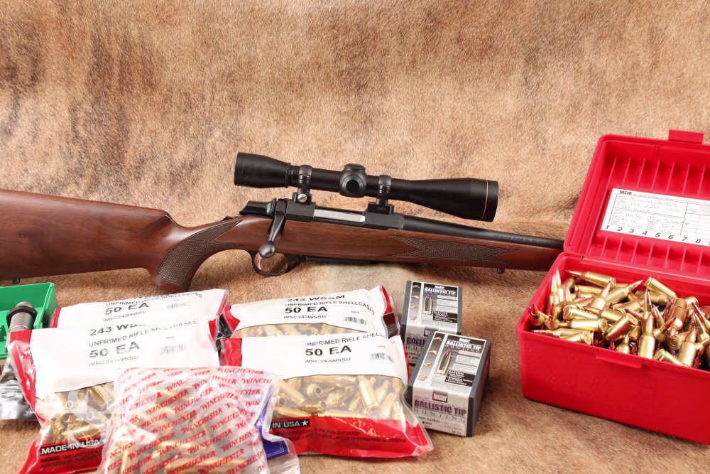 Browning A-Bolt .243 WSSM Bolt Action Rifle 22” with Leupold M8 6x42 Scope