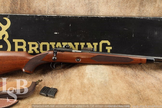 Browning Model 52 Sporter 22 LR Bolt Action Rifle, Box & Limited Knife