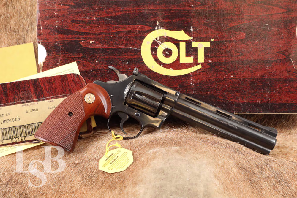Colt Diamondback .22LR 6” Double Action Revolver in Box 1981 D5160