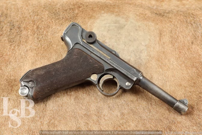 Early K Date Code Mauser Luger P08 9mm 4” Semi Auto Pistol MFD 1934 C&R
