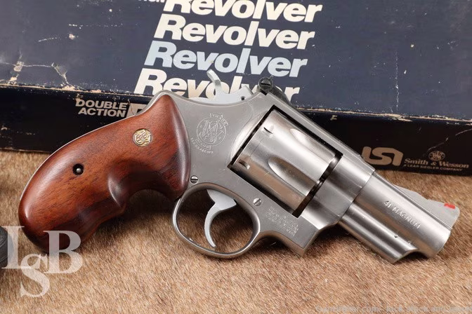 Smith & Wesson Model 657 Stainless .41 Magnum 3” Revolver 1986-1987
