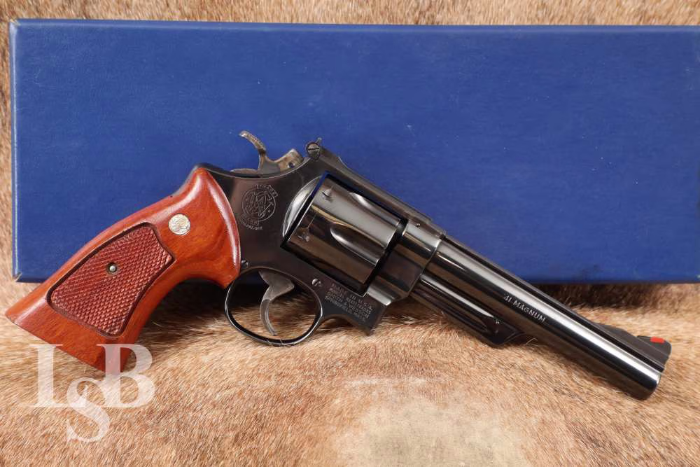 Smith & Wesson S&W Model 57 .41 Magnum 6” Blued Double Action Revolver