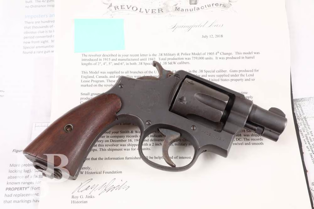 Smith & Wesson Victory Model .38 Special 2" Double Action Revolver C&R 1942