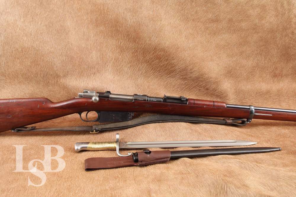 Argentine Loewe M1891 Mauser 7.65x53mm Bolt Action Rifle, 1890s Antique