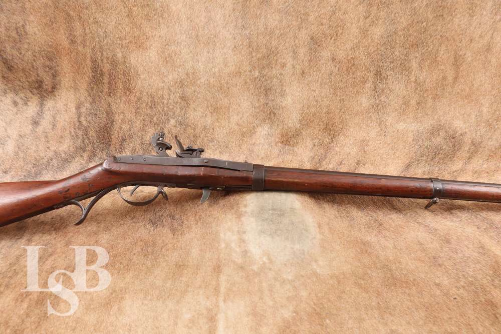 Harpers Ferry Model 1819 Hall Rifle .52 Cal Flintlock Breech-Loader Antique