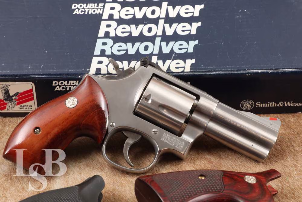 Smith & Wesson Model 696-1 Pre-Lock Stainless 3".44 Special Revolver, 1998