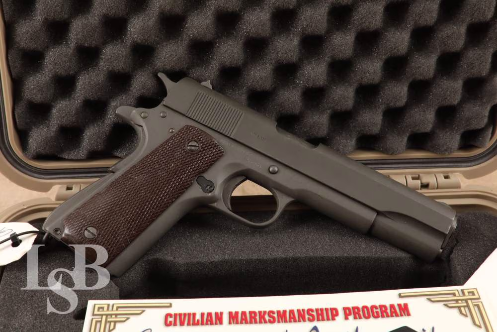 CMP Service Grade Remington Rand 1911A1 .45 ACP Semi-Auto Pistol, 1945 C&R
