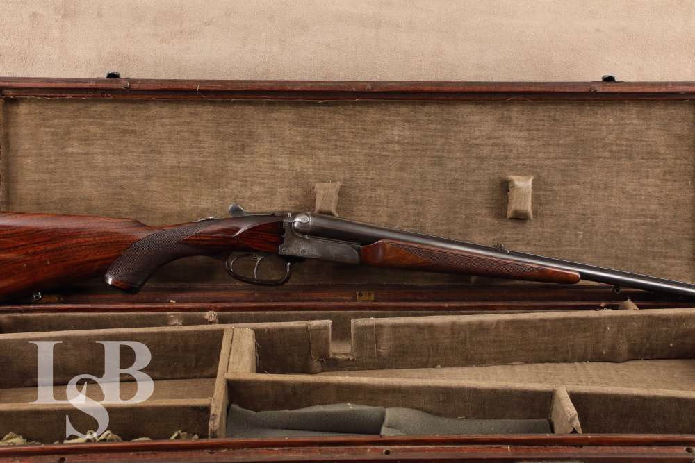 German Eduard Ketttner 8mm 25” Engraved Double Rifle w/Ejectors pre WW2 C&R